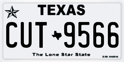 TX license plate CUT9566