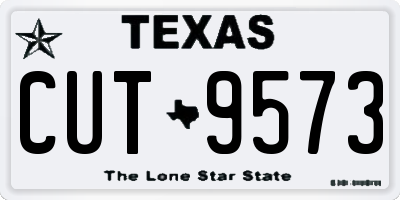TX license plate CUT9573