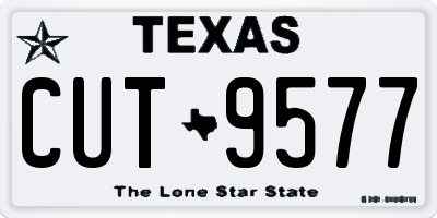 TX license plate CUT9577