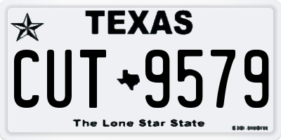 TX license plate CUT9579