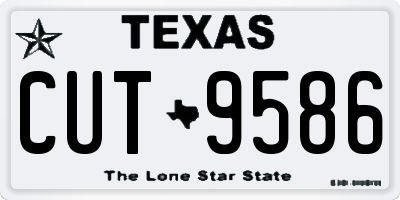 TX license plate CUT9586