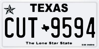 TX license plate CUT9594