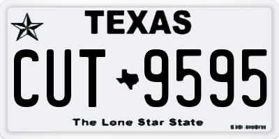 TX license plate CUT9595