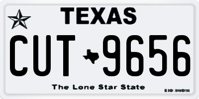 TX license plate CUT9656