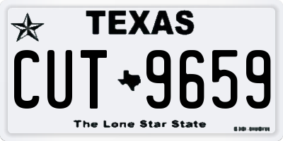 TX license plate CUT9659