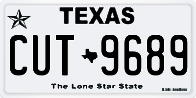 TX license plate CUT9689