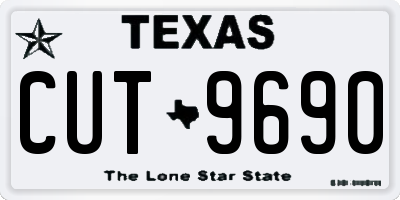 TX license plate CUT9690