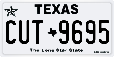 TX license plate CUT9695