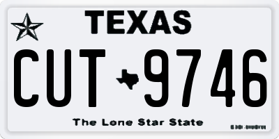 TX license plate CUT9746