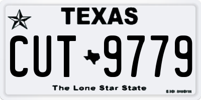 TX license plate CUT9779