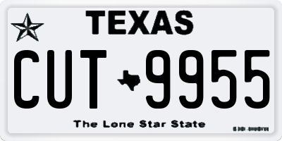 TX license plate CUT9955