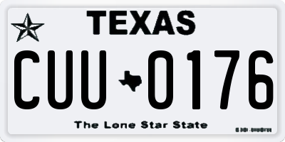 TX license plate CUU0176