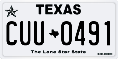 TX license plate CUU0491