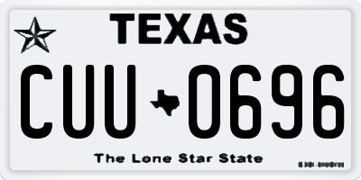 TX license plate CUU0696