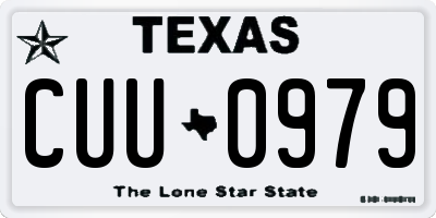 TX license plate CUU0979