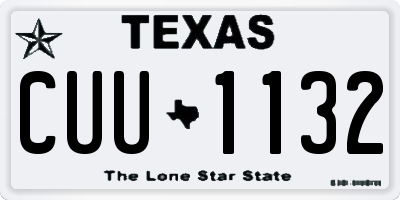 TX license plate CUU1132