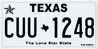 TX license plate CUU1248