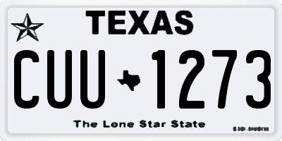 TX license plate CUU1273