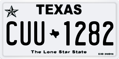 TX license plate CUU1282