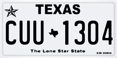 TX license plate CUU1304