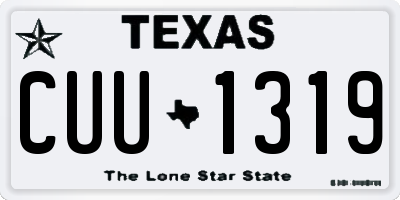 TX license plate CUU1319