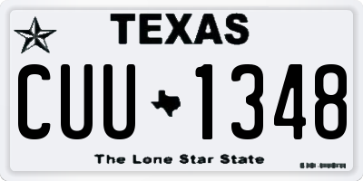 TX license plate CUU1348