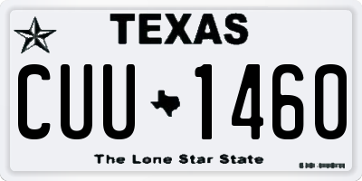 TX license plate CUU1460