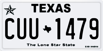 TX license plate CUU1479