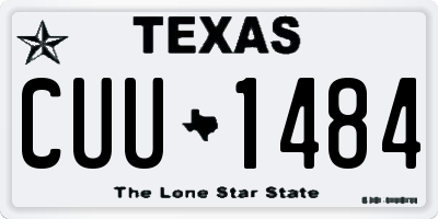 TX license plate CUU1484