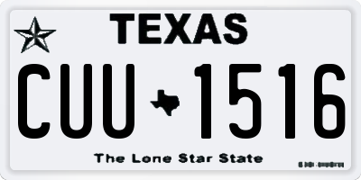 TX license plate CUU1516