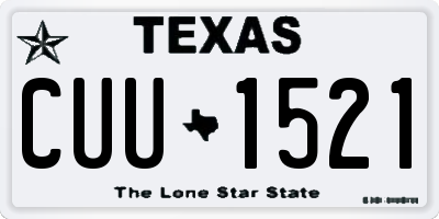 TX license plate CUU1521
