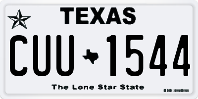 TX license plate CUU1544