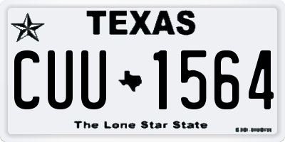 TX license plate CUU1564