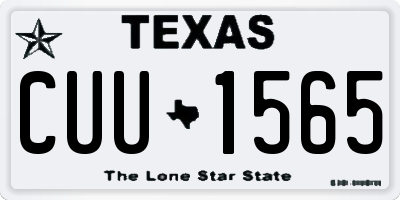 TX license plate CUU1565