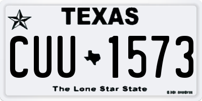 TX license plate CUU1573