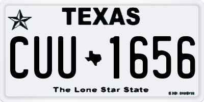TX license plate CUU1656
