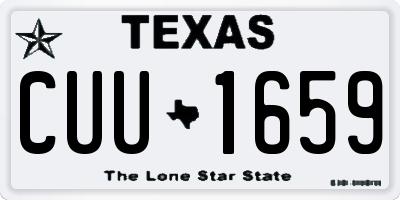 TX license plate CUU1659