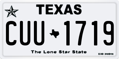 TX license plate CUU1719