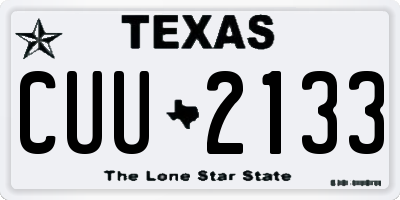 TX license plate CUU2133