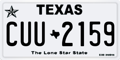 TX license plate CUU2159