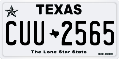 TX license plate CUU2565