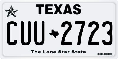 TX license plate CUU2723