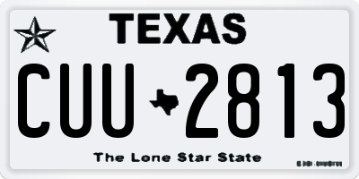 TX license plate CUU2813