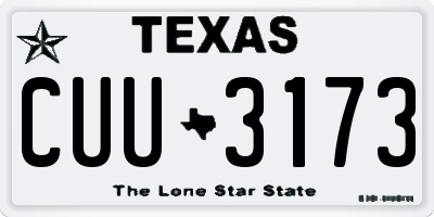 TX license plate CUU3173
