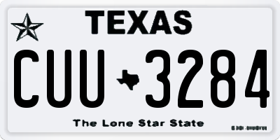 TX license plate CUU3284
