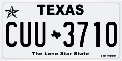TX license plate CUU3710