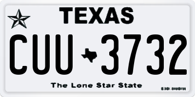 TX license plate CUU3732