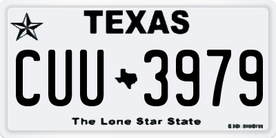 TX license plate CUU3979