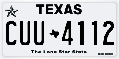 TX license plate CUU4112