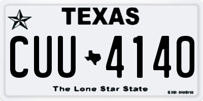 TX license plate CUU4140